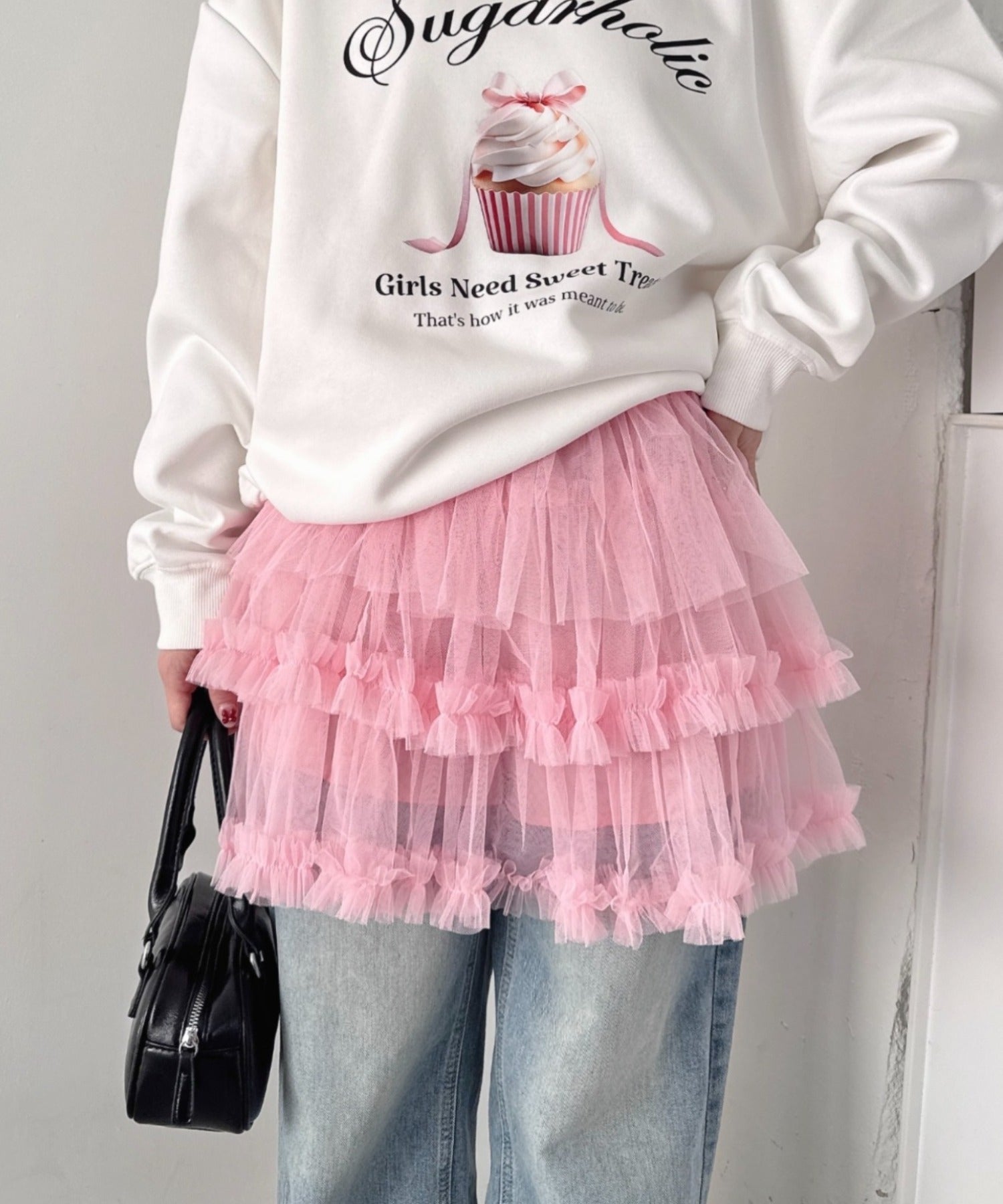 ペタルチュールミニスカート | LO2265011 | ピンク – Outfitter lab
