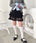 ペタルチュールミニスカート | LO2265011 | ブラック