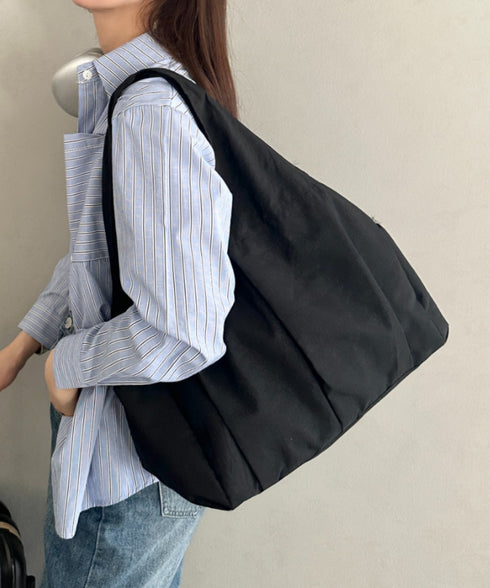 新色登場【A4収納可/大容量】6ポケット付き 仕切り付き軽量ナイロントートバッグ 通勤、通学バッグ マザーズバッグ■動画あり | MD1265007 | ブラック