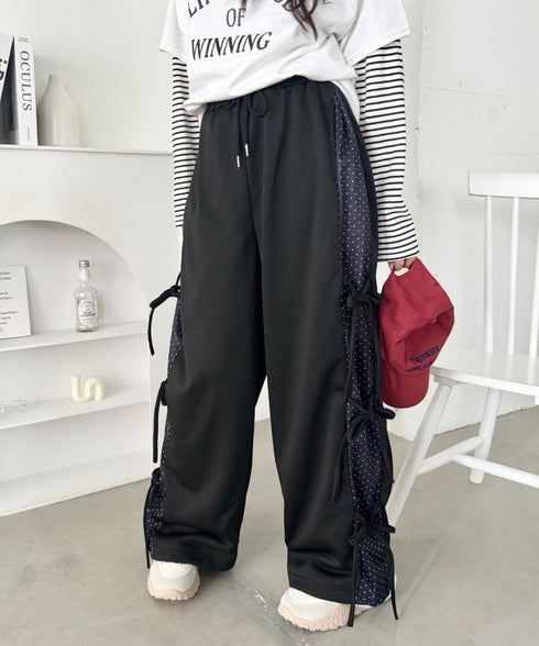 ドットリボンスウェットパンツ | SL2265013 | ブラック