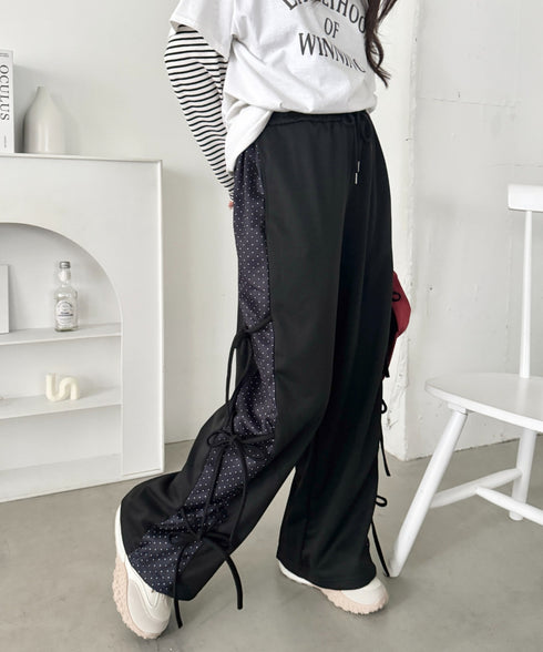 ドットリボンスウェットパンツ | SL2265013 | ブラック