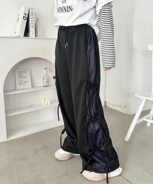 ドットリボンスウェットパンツ | SL2265013 | ブラック