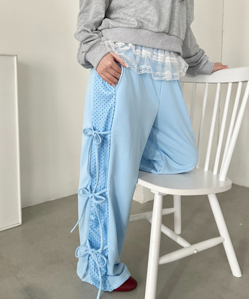 ドットリボンスウェットパンツ | SL2265013 | ライトブルー