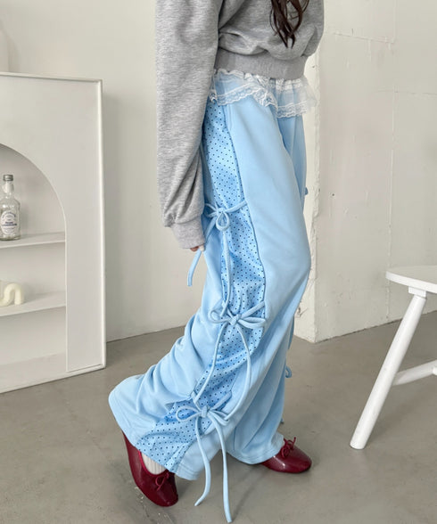 ドットリボンスウェットパンツ | SL2265013 | ライトブルー