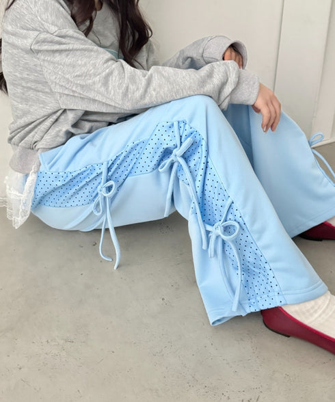 ドットリボンスウェットパンツ | SL2265013 | ライトブルー