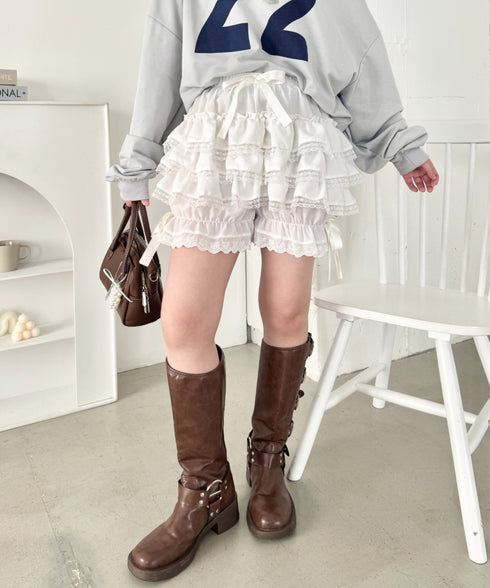 レースフリフリかぼちゃパンツ | SL2265014 | ホワイト