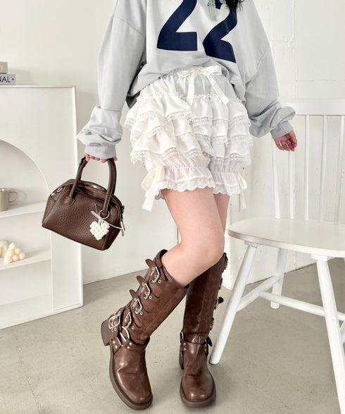 レースフリフリかぼちゃパンツ | SL2265014 | ホワイト