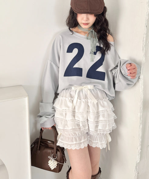 レースフリフリかぼちゃパンツ | SL2265014 | ホワイト