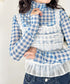 ギンガムチェックシアーハイネックトップス | SL2261012 | ライトブルー