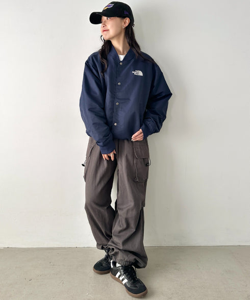 THE NORTH FACE(ザ・ノースフェイス)/ロゴ刺繍 スタジャン ボンバー