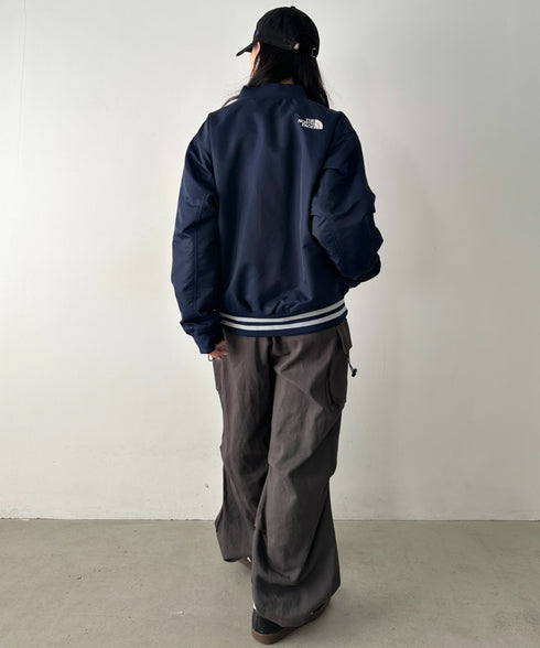 THE NORTH FACE(ザ・ノースフェイス)/ロゴ刺繍 スタジャン ボンバー