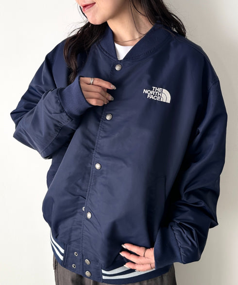 THE NORTH FACE(ザ・ノースフェイス)/ロゴ刺繍 スタジャン ボンバー
