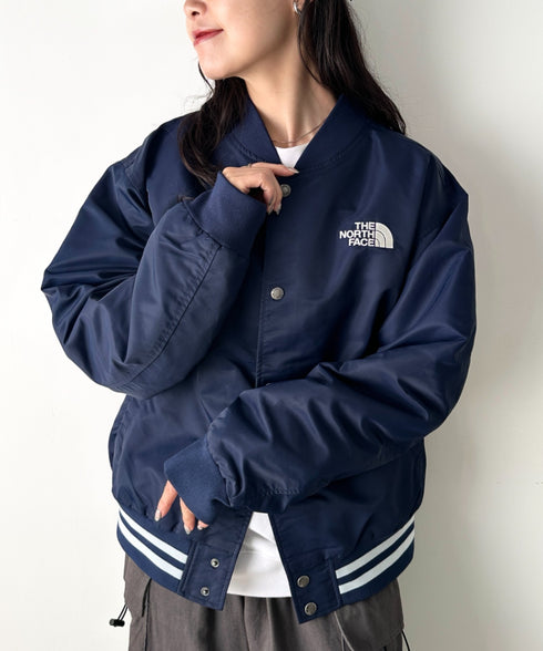 THE NORTH FACE(ザ・ノースフェイス)/ロゴ刺繍 スタジャン ボンバージャケット ブルゾン/M'S BRETON JACKET | IM2254103 | ネイビー