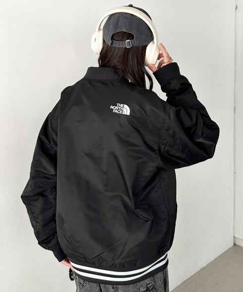 THE NORTH FACE(ザ・ノースフェイス)/ロゴ刺繍 スタジャン ボンバージャケット ブルゾン/M'S BRETON JACKET | IM2254103 | ブラック