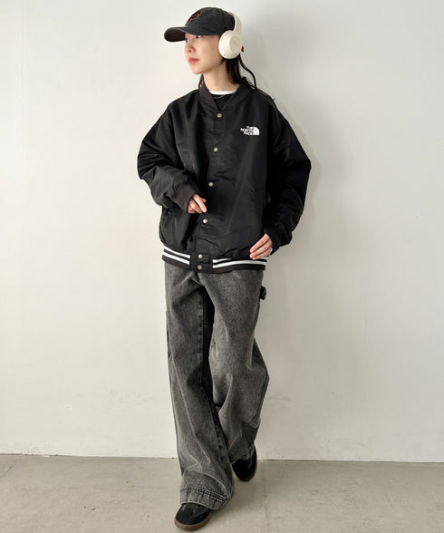 THE NORTH FACE(ザ・ノースフェイス)/ロゴ刺繍 スタジャン ボンバージャケット ブルゾン/M'S BRETON JACKET | IM2254103 | ブラック