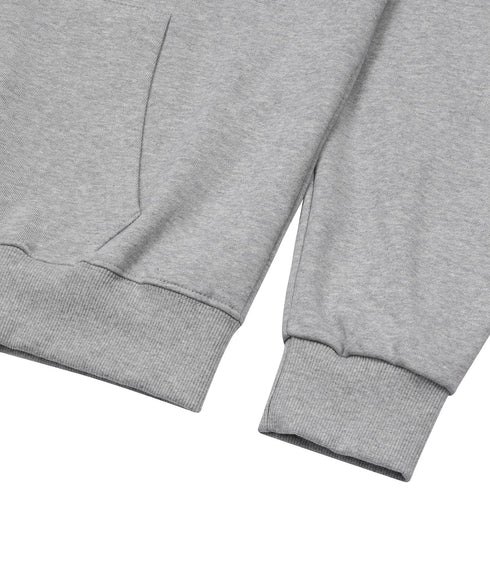 MUCENT(ムセント)/配色 ロゴパッチ フルジップパーカー フーディー/WADI APPLIQUE LOGO HOOD ZIP-UP | AT2261002 | グレー