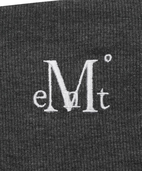 MUCENT(ムセント)/オフショルダー ドレープ アンバランス ロングスリーブ Tシャツ/LIVRE OFF SHOULDER UNBALANCE LONG SLEEVE T | AT2261003 | チャコールグレー
