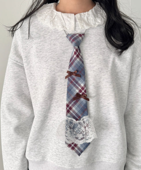 チェックネクタイネックレス | SL6256130 | ブルー