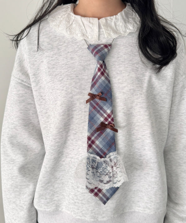 チェックネクタイネックレス | SL6256130 | ブルー