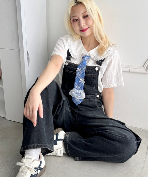 チェックネクタイネックレス | SL6256130 | ロイヤルブルー