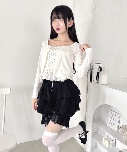 キャンディフリルショートパンツ | LO2265023 | ブラック