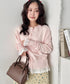 コットンレースリボンリブカーディガン | SL2261013 | ピンク