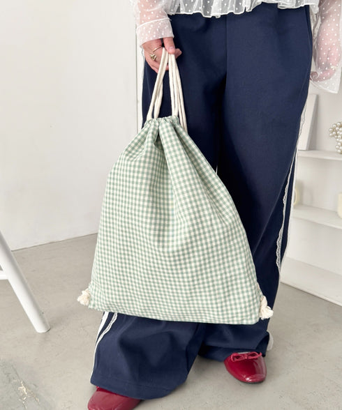 柄アソートカジュアルナップサック | SL1265019 | ミント