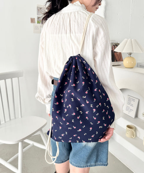 柄アソートカジュアルナップサック | SL1265019 | ネイビー