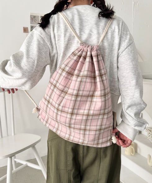 柄アソートカジュアルナップサック | SL1265019 | ピンク