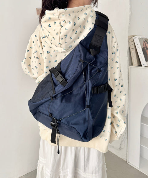 ドローコードワンショルダーナイロンボディバッグ | SL1265021 | ネイビー