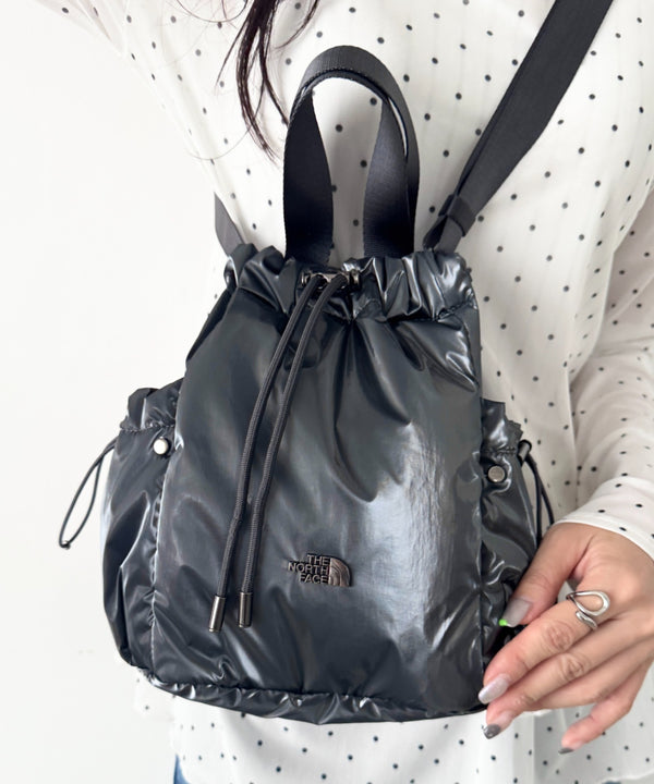 THE NORTH FACE(ザ・ノースフェイス)/軽量 巾着バッグ バケットバッグ ミニショルダーバッグ/BONNEY BUCKET BAG MINI | IM1261010 | グレー