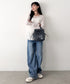 THE NORTH FACE(ザ・ノースフェイス)/軽量 巾着バッグ バケットバッグ ミニショルダーバッグ/BONNEY BUCKET BAG MINI | IM1261010 | グレー