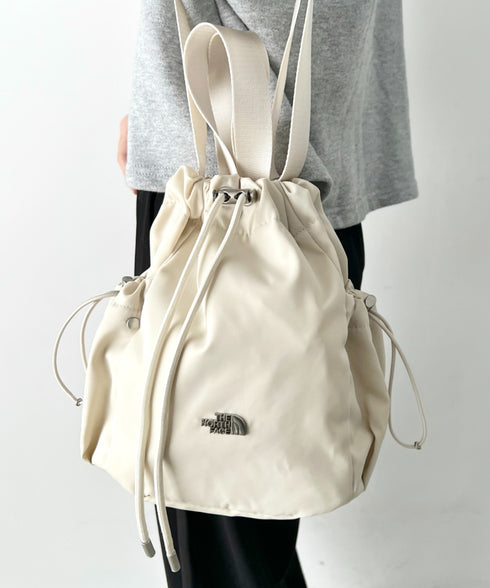THE NORTH FACE(ザ・ノースフェイス)/軽量 巾着バッグ バケットバッグ ミニショルダーバッグ/BONNEY BUCKET BAG MINI | IM1261010 | クリーム