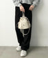 THE NORTH FACE(ザ・ノースフェイス)/軽量 巾着バッグ バケットバッグ ミニショルダーバッグ/BONNEY BUCKET BAG MINI | IM1261010 | クリーム
