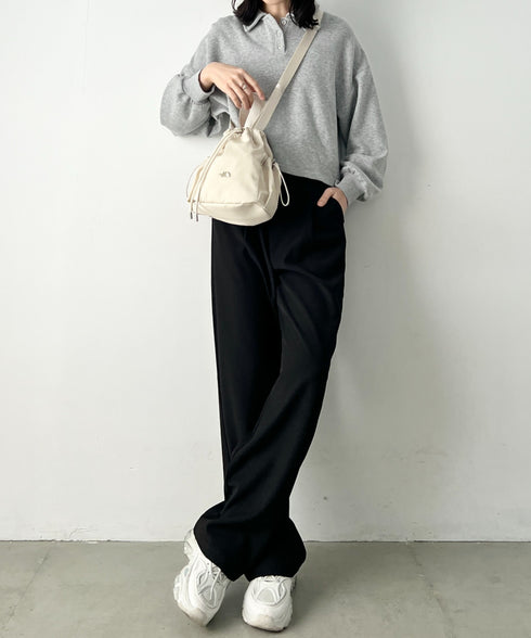 THE NORTH FACE(ザ・ノースフェイス)/軽量 巾着バッグ バケットバッグ ミニショルダーバッグ/BONNEY BUCKET BAG MINI | IM1261010 | クリーム