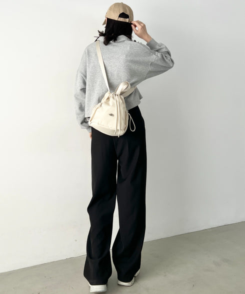 THE NORTH FACE(ザ・ノースフェイス)/軽量 巾着バッグ バケットバッグ ミニショルダーバッグ/BONNEY BUCKET BAG MINI | IM1261010 | クリーム