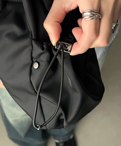 THE NORTH FACE(ザ・ノースフェイス)/軽量 巾着バッグ バケットバッグ ミニショルダーバッグ/BONNEY BUCKET BAG MINI | IM1261010 | ブラック