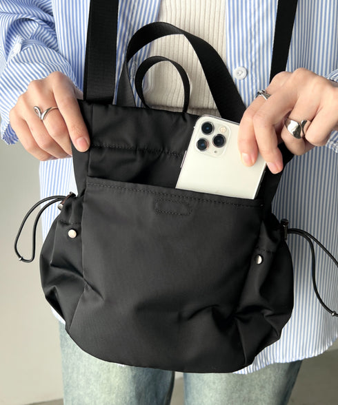 THE NORTH FACE(ザ・ノースフェイス)/軽量 巾着バッグ バケットバッグ ミニショルダーバッグ/BONNEY BUCKET BAG MINI | IM1261010 | ブラック