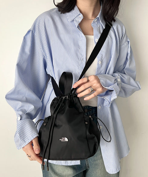 THE NORTH FACE(ザ・ノースフェイス)/軽量 巾着バッグ バケットバッグ ミニショルダーバッグ/BONNEY BUCKET BAG MINI | IM1261010 | ブラック