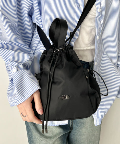 THE NORTH FACE(ザ・ノースフェイス)/軽量 巾着バッグ バケットバッグ ミニショルダーバッグ/BONNEY BUCKET BAG MINI | IM1261010 | ブラック