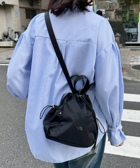 THE NORTH FACE(ザ・ノースフェイス)/軽量 巾着バッグ バケットバッグ ミニショルダーバッグ/BONNEY BUCKET BAG MINI | IM1261010 | ブラック
