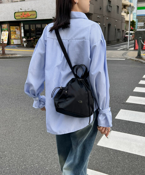 THE NORTH FACE(ザ・ノースフェイス)/軽量 巾着バッグ バケットバッグ ミニショルダーバッグ/BONNEY BUCKET BAG MINI | IM1261010 | ブラック