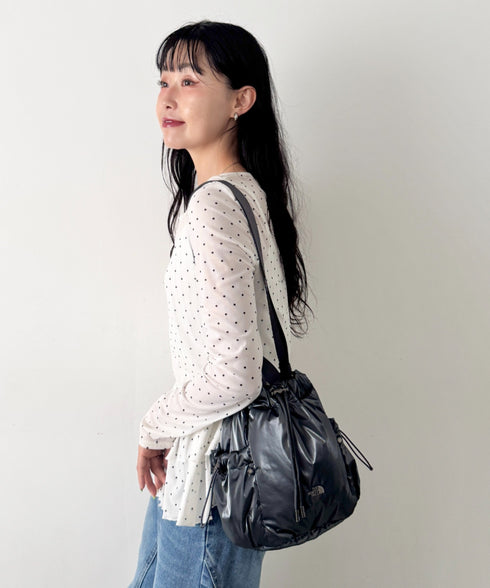 THE NORTH FACE(ザ・ノースフェイス)/軽量 巾着バッグ バケットバッグ ミニショルダーバッグ/BONNEY BUCKET BAG MINI | IM1261010 | グレー
