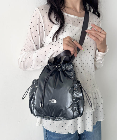 THE NORTH FACE(ザ・ノースフェイス)/軽量 巾着バッグ バケットバッグ ミニショルダーバッグ/BONNEY BUCKET BAG MINI | IM1261010 | グレー