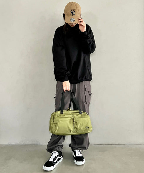 THE NORTH FACE(ザ・ノースフェイス)/A4収納可 軽量 ダッフルバッグ ショルダーバッグ ボストンバッグ ロゴプリント/SP DUFFLE BAG S | IM1261011 | カーキ