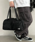 THE NORTH FACE(ザ・ノースフェイス)/A4収納可 軽量 ダッフルバッグ ショルダーバッグ ボストンバッグ ロゴプリント/SP DUFFLE BAG S | IM1261011 | ブラック