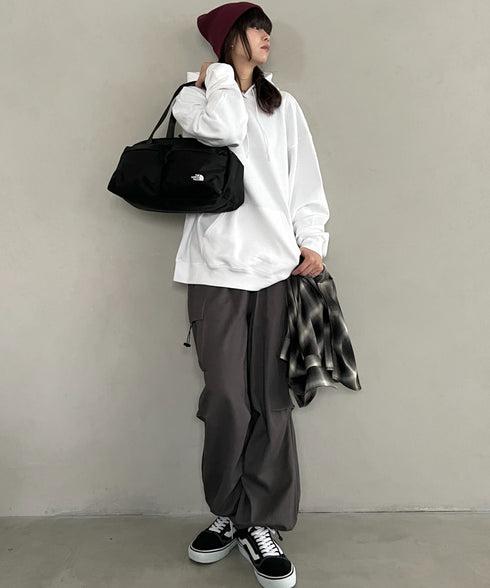 THE NORTH FACE(ザ・ノースフェイス)/A4収納可 軽量 ダッフルバッグ ショルダーバッグ ボストンバッグ ロゴプリント/SP DUFFLE BAG S | IM1261011 | ブラック
