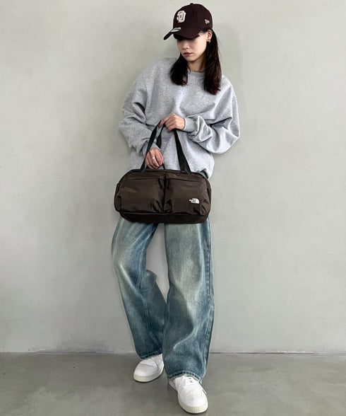THE NORTH FACE(ザ・ノースフェイス)/A4収納可 軽量 ダッフルバッグ ショルダーバッグ ボストンバッグ ロゴプリント/SP DUFFLE BAG S | IM1261011 | ブラウン