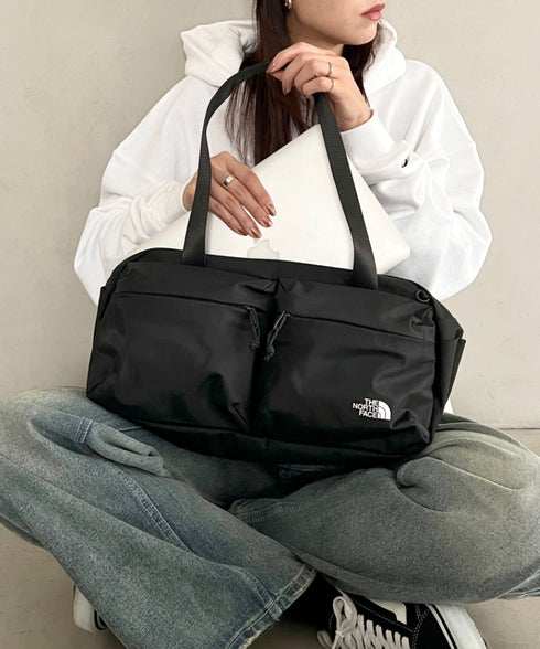 THE NORTH FACE(ザ・ノースフェイス)/A4収納可 軽量 ダッフルバッグ ショルダーバッグ ボストンバッグ ロゴプリント/SP DUFFLE BAG S | IM1261011 | ブラック