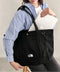 THE NORTH FACE(ザ・ノースフェイス)/ALL-DAY TOTE L_PLUS/TNF A4 PC収納 ビッグサイズ トートバッグ 横型トート コットン素材 | IM1261013 | ブラック